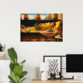 Its sweet doing nothing by John William Waterhouse Poster (Thuiskantoor)