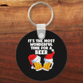 It's The Most Wonderful Time For A Beer Lover Chri Sleutelhanger (Voorkant)