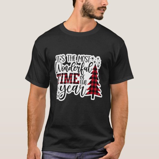 It's The Most Wonderful Time Of The Year Christmas T-shirt (Voorkant)