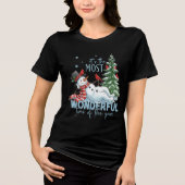 It's The Most Wonderful Time Of The Year Christmas Tri-Blend Shirt (Voorkant)