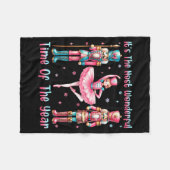 It's The Most Wonderful Time Of The Year Nutcracke Fleece Deken (Voorkant (Horizontaal))