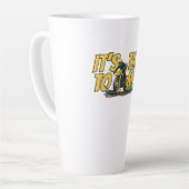 It's Time to Moto Dirt Bike Latte Mug (Angle gauche)