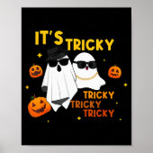 It's Tricky Tricky Tricky Funny Ghost Boo Hallowee Poster (Voorkant)