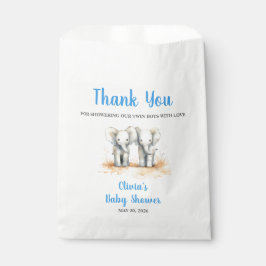 It's Twin Boys Baby Shower Favour Bags Bedankzakje