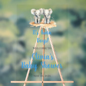 It's Twin Boys Baby Shower Welcome Acrl Acrylic Si (Neutre)