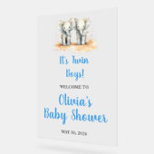 It's Twin Boys Baby Shower Welcome Acrl Acrylic Si (Angle)