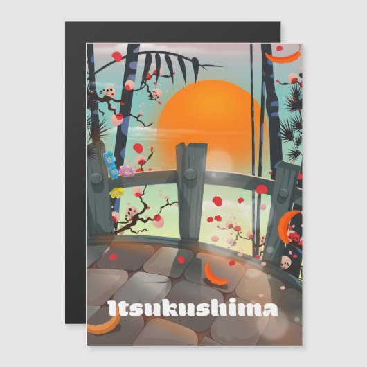 Itsukushima Japan reisposter (Voorkant / Achterkant)