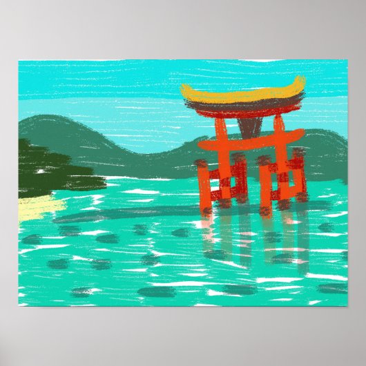 Itsukushima Shrine Poster (Voorkant)