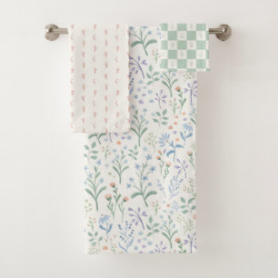 Itsy Bitsy Cottage Bloemen #P230451 Bad Handdoek