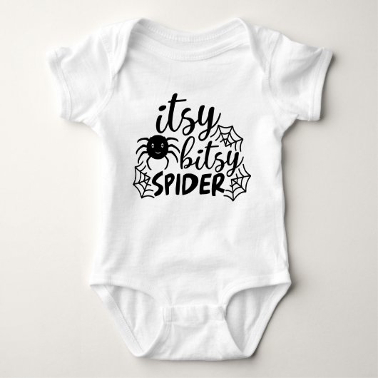 Itsy Bitsy Spider Halloween Romper (Voorkant)