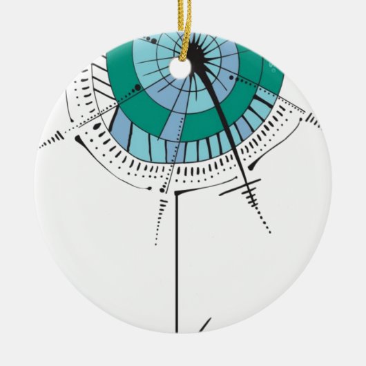 Itsy bitsy spin keramisch ornament (Voorkant)