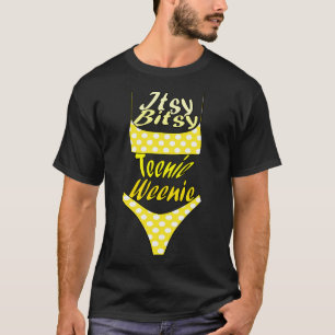 Itsy Bitsy Teenie Weenie Geel Polka Dot Bikini T-shirt