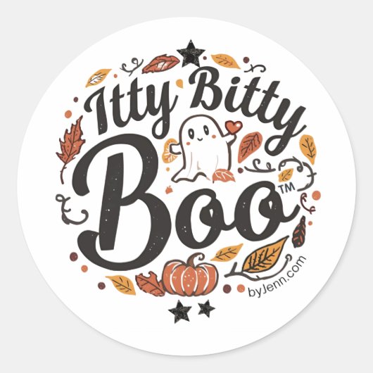 Itty Bitty Boo Sticker (Voorkant)