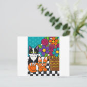 Itty Bitty Katten Briefkaart (Staand voorkant)