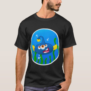 Itty Bitty Monsters - Blauwe Angler Guy T-shirt