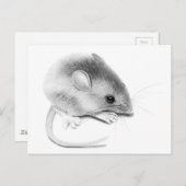Itty Bitty Mouse Briefkaart (Voorkant / Achterkant)