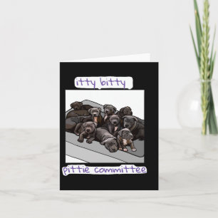 Itty Bitty Pittie Comité Kaart