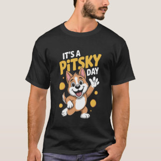 Itu2019s A Pitsky Day Husky Pitbull Designer Dog B T-shirt