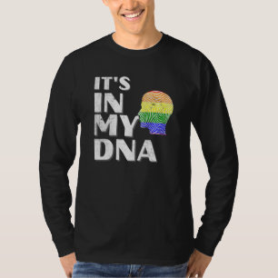 Itu2019s in Mijn DNA-homoseksuele LGBT-regenboogpr T-shirt