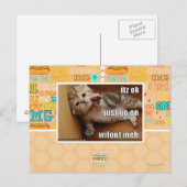 Itz ok, ga gewoon verder zonder fout mannen briefkaart (Voorkant / Achterkant)