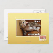 Itz ok, ga gewoon verder zonder fout mannen briefkaart (Voorkant / Achterkant)