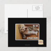 Itz ok, ga gewoon verder zonder fout mannen briefkaart (Voorkant / Achterkant)