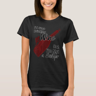 Iu2019d houdt op met Drink wijn maar wijn T-shirt