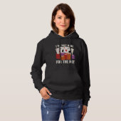 Iu2019m Just Here for the Pot Poker Card Game Wage Hoodie (Voorkant volledig)