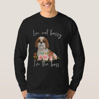 IU2019M Niet Bossy IU2019M De baas Shih Tzu T-shirt