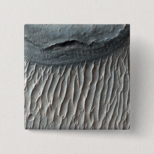 Ius Chasma, een grote canyon op Mars Vierkante Button 5,1 Cm
