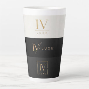 IV LUXE Logo Mok - Zwart en Goud Luxe