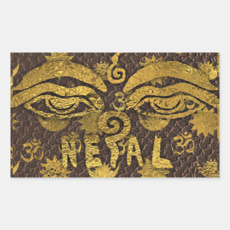 IV - NEPAL RECHTHOEKIGE STICKER