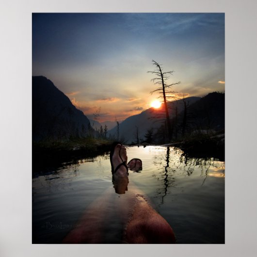 Iva Bell Hot Springs Sunset Ansel Adams Wilderness Poster (Voorkant)