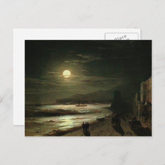 Ivan Aivazovsky- Moon Night Briefkaart (Voorkant / Achterkant)