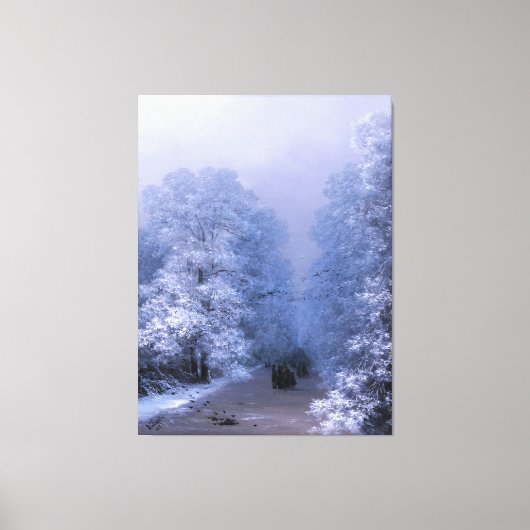 IVAN AIVAZOVSKY - Winterlandschap - 1876 - Canvas Afdruk (Voorkant)