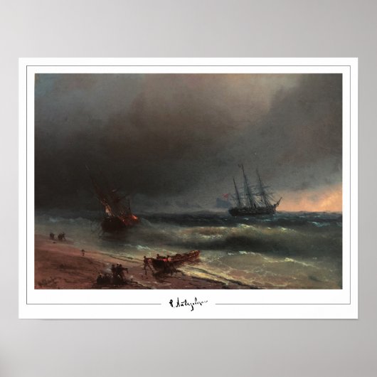 Ivan Aivazovsky Zedign Affiche d'art #250 (Devant)