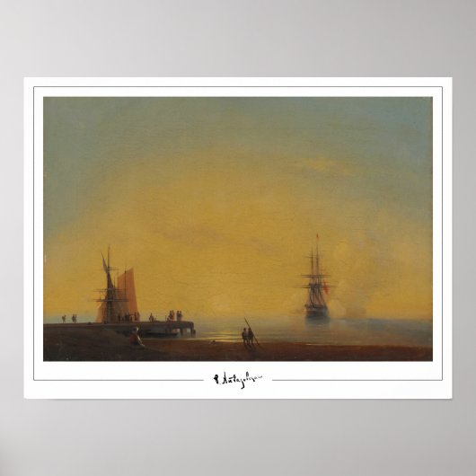 Ivan Aivazovsky Zedign Affiche d'art #570 (Devant)