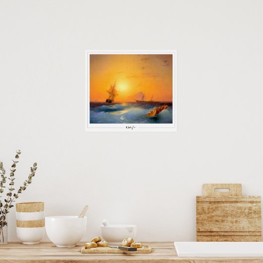 Ivan Aivazovsky Zedign Art Poster #168 (Keuken)