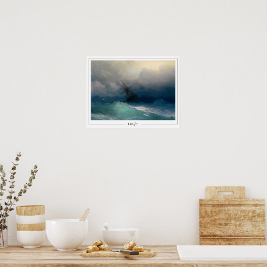 Ivan Aivazovsky Zedign Art Poster #405 (Keuken)