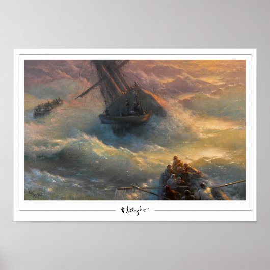Ivan Aivazovsky Zedign Art Poster #481 (Voorkant)