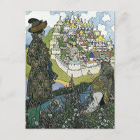 Ivan Bilbin - Le Conte du Tsar Saltan Carte postal