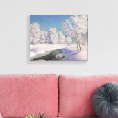 Ivan Choultse Winter Morning in Engadine Canvas Afdruk (Insitu (Woonkamer))
