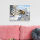 Ivan Choultse Winterlandschap Canvas Afdruk (Insitu (Woonkamer))