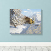 Ivan Choultse Winterlandschap Canvas Afdruk (Insitu (Houten vloer))