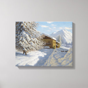 Ivan Choultse Winterlandschap Canvas Afdruk