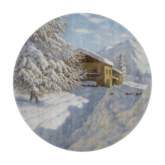 Ivan Choultse Winterlandschap Snijplank (Voorkant)