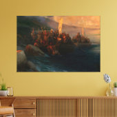 Ivan Konstantinovich Aivazovsky - De ontscheping Canvas Afdruk (Insitu (Woonkamer))