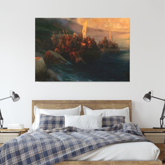 Ivan Konstantinovich Aivazovsky - De ontscheping Canvas Afdruk (Insitu (Slaapkamer))
