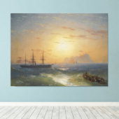 Ivan Konstantinovich Aivazovsky - Shipping Canvas Afdruk (Insitu (Houten vloer))