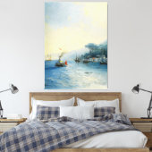 Ivan Konstantinovich Aivazovsky - Shipping on the Canvas Afdruk (Insitu (Slaapkamer))